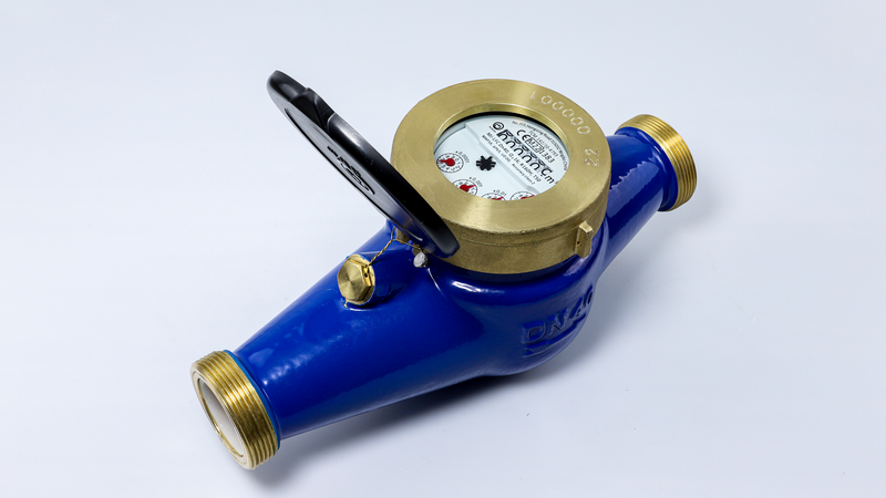  住宅多喷嘴家用 DN15-DN50 涡轮水表 R100-R160 带黄铜关闭环