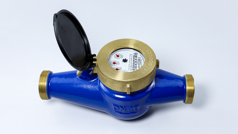  住宅多喷嘴家用 DN15-DN50 涡轮水表 R100-R160 带黄铜关闭环